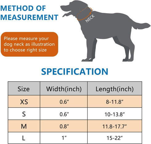 Dog Collar - Cute & Comfy Cotton Pet Collar, Adjustable Lightweight Design with Quick-Release Buckle, for Small, Medium & Large Dogs - Multiple St...