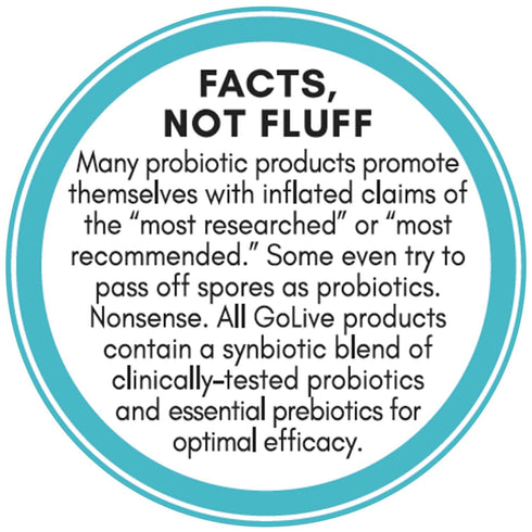 GoLive Probiotics & Prebiotics for Women and Men Glow for Beauty, Sugar-Free Synbiotic Powder. +25 Bllion CFUs; 10 Clinical Strains for Healthy, I...