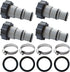 Pool Hose Adapter 1 1/4 to 1 1/2 Pool Hose Adapter 1.25 to 1.5 Pool Hose Adapter Converts 1.5" and 1.25" Type B Hoses for Pool Set, Pool Accessori...