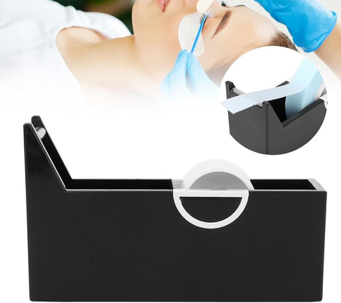 Tape Dispenser for Eyelash Extension, Portable Office Desktop Tape Cutter Holder (black)...