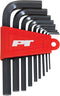 Performance Tool W1392 Heat Treated Alloy Steel Metric Hex Key Set with Storage Holder, 9 Piece Set (15-10mm)...