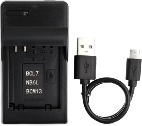 DMW-BCM13 USB Charger for Panasonic DMC-TZ55, DMC-TZ60, DMC-TZ61, Lumix DMC-FT5, DMC-TS5, DMC-TZ70, DMC-ZS40, DMC-ZS50 Camera and More...