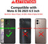 for Moto G 5G 2023 Case with Slide Lens Cover, HD Screen Protector, Military Grade Drop Protection, Magnetic Rotated Ring Holder Kickstand Phone C...