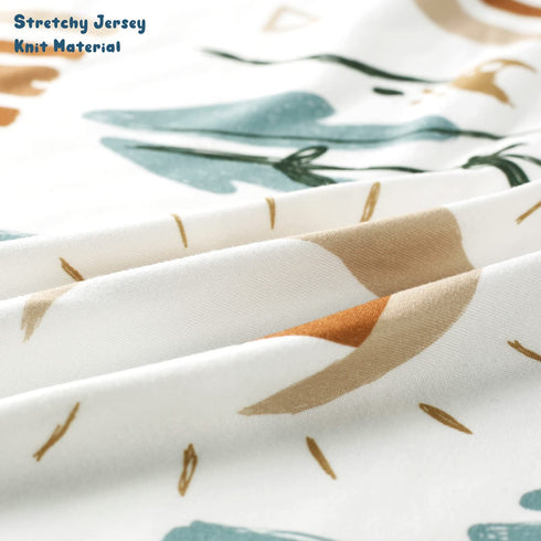 GRSSDER Baby Blankets Super Soft Jersey Knit Swaddle Blanket 2 Pack for Baby Girls and Boys, Double Layer Reversible Receiving Blankets 34 x 44 Ex...