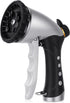 RESTMO Garden Hose Nozzle Sprayer, Heavy Duty Metal Water Hose Nozzle with 10 Different Spray Patterns, High Pressure Hand Sprayer for Watering Pl...