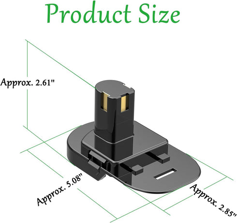 Adapter Upgrade for Ryobi 18V Cordless Tools - Compatible with Ridgid 18V Batteries Installation and Power Supply (No Charging Function) - 1 Adapt...