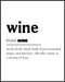 Posterizer 1 pcs-Funny minimalistic wall art for wine lovers-Artistic Word Art-Comedy Art-Gift for Woman, Women, Wife, Girlfriend-Living Room Bedr...