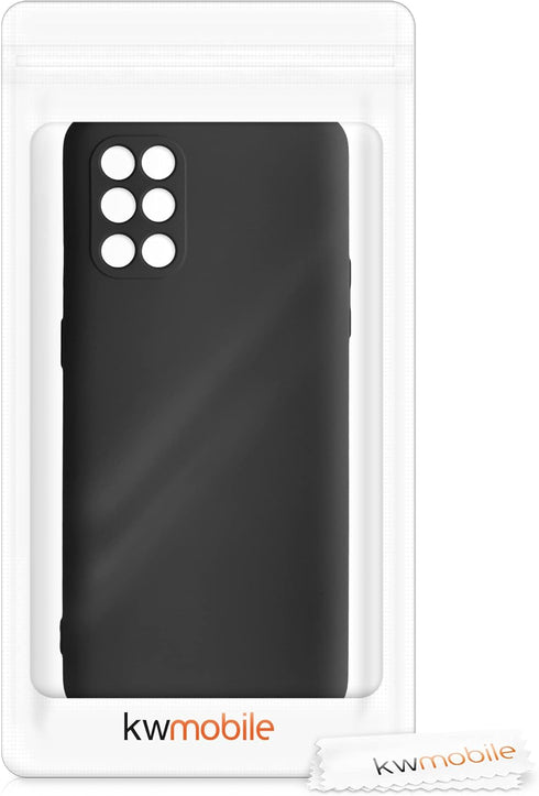 kwmobile Case Compatible with OnePlus 8T Case - Slim Protective TPU Silicone Phone Cover - Black...