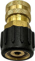 Simpson Cleaning 7200068 Replacement QC Socket for Pressure Washer Pumps Up to 4500 PSI, Brass, Female M22, Gold...