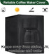 Coffee Maker Dustproof Cover, Universal Waterproof Shield for Countertop Appliances in Home, Garage and Office, Black...