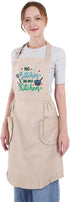 Fairy's Gift Funny Cooking Aprons for Women, Embroidered Womens Apron, Cute Kitchen Apron for Cooking Baking - Mothers Day, Birthday Cooking Gifts...