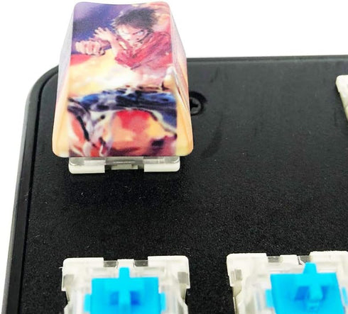 Monkey D Luffy PBT Mechanical Keyboard Keycap Personality Keycap(Cherry switches)...