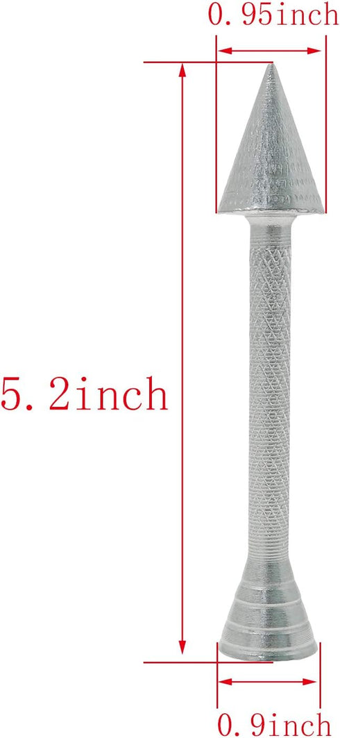 HJ Garden 1pc Aluminium Alloy Baking Pastry Cone Holder Rose Flower Sticks Flower Nail Cake Decorating for Icing Flowers Making...