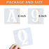 6 Inch Letter Stencils Symbol Numbers Craft Stencils, 42 Pcs Reusable Plastic Alphabet Templates for Painting on Wood, Wall, Fabric, Rock, Glass, ...