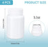Empty Plastic Pill Bottle Medicine Bottles Reagent Chemical Container with Smooth Screw Lid For Liquid Solid Powder (150cc 4pack)...