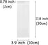 100 Count Clear Resealable Tall Thin Zip Bags, Long Thin Ziplock Bags - 3.9" x 11.8" (10 x 30 cm)...