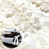 FQTANJU 30 pcs Delicate Wedding Pew End Bowknots Ribbon Bows Cars Chairs Decorations. (Ivory)...