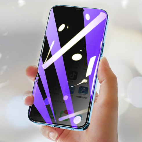 2 PCS Privacy Anti-blue Tempered Glass suit for iPhone 14 Plus/iPhone 13 Pro Max, Anti-Spy Anti-peeping Screen Protector Film Designed for Apple i...