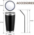 MEWAY 20oz Tumbler Cup Double Wall Vacuum Insulated Travel Mug Bulk, Stainless Steel Tumblers with Lid and Straw, Durable Powder Coated Coffee Cup...