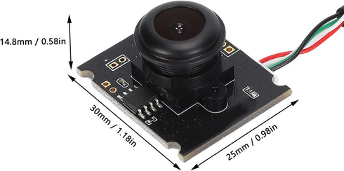 3MP USB Camera Module, 110° Angle of View Mini Web Cam, USB2.0 Webcam Board Module Clearer Industrial Image with OV3660 Sensor for Android, Suppor...
