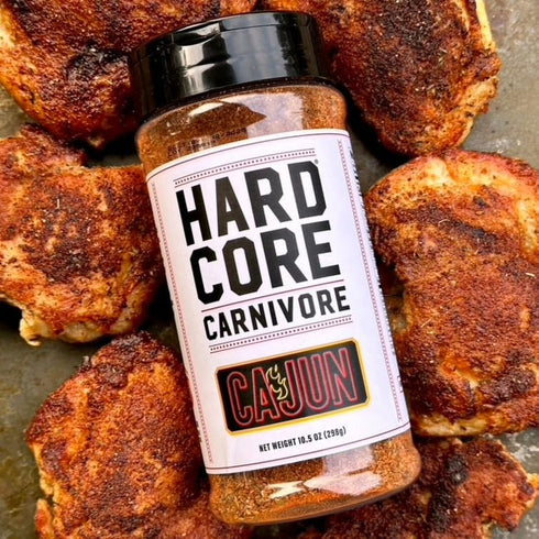 Hardcore Carnivore Cajun: gumbo, red beans & rice and jambalaya seasoning (Large Shaker)...