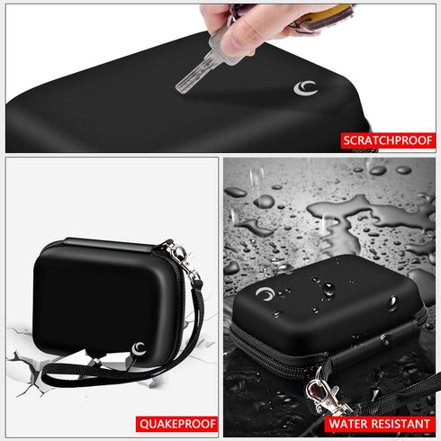 Carrying & Protective Case for Digital Camera, AbergBest 21 Mega Pixels 2.7" LCD Rechargeable HD/Kodak Pixpro/Canon PowerShot ELPH 180/190 / Sony ...