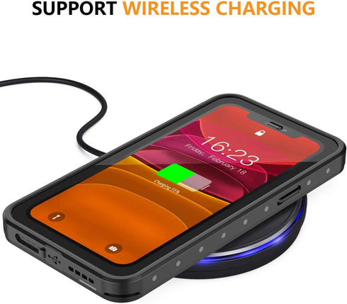 for iPhone 11 Case Waterproof,with Built in Screen Protector,Shockproof Dustproof Full Body Heavy Duty Protective Phone Case for iPhone 11 6.1 inc...