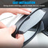 2PCS Car Rear View Mirror Rain Visor Guard, Carbon Fiber Auto Side Mirror Rain Eyebrows, Rainproof Waterproof PVC Rearview Mirror Rain Visor Smoke...