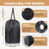 Washable Travel Laundry Bag with Handles and Drawstring (2 Pack), Heavy Duty Large Enough to Hold 3 Loads of Laundry, Fit a Laundry Basket or Clot...