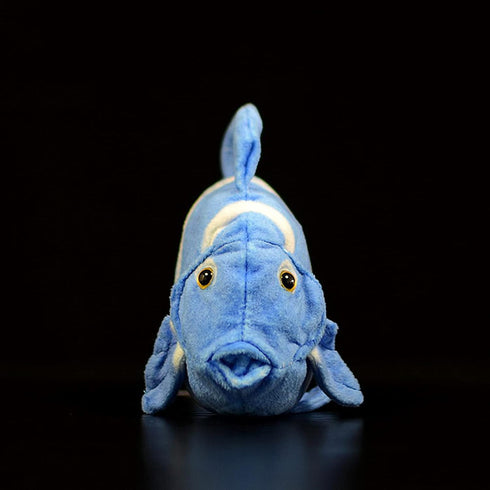 ZHONGXIN MADE Super Cute Tropical Fish Atlantic Plush Toy - 7 inch Simulation Deep Sea Acanthurus Coeruleus Blue Hanging Spiny Fish Stuffed Animal...
