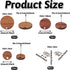 Pandahall 18 Pairs Flat Round Walnut Wood Earring Studs 3 Sizes Wooden DIY Making Kits with Stainless Steel Ear Nuts for Handmade Earrings...