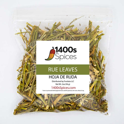 2oz Rue Leaves and Stalks Herd Dried, Ruda Seca en Hojas y Ramas by 1400s Spices...
