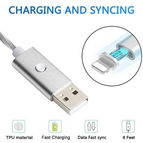 momen LED Charger Cable, 2 Pack 10FT Lightning Cable MFi Certified Data Sync Cord Compatible 13/12/11/XS Max/XS/XR/X/8/7/Plus/SE/iPad,iPhone Charg...