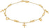 Barzel 18K Gold Plated Cross Anklet For Women, 10 Inches (Made In Brazil)...