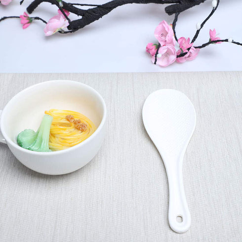 uxcell Plastic Non Stick Rice Paddle Potato Food Service Spoon Scoop, White...