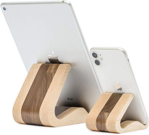 Wooden Cell Phone Stand, Stands for iPhone Universal Compatible with iPhone 15 14 Pro Max 13 12 Plus 11 se, Samsung S23 22, Moto G, LG Smartphone ...