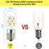 LED Microwave Light Bulb Over Stove Appliance Replacement 40W Incandescent for Refrigerator, Dimmable Range Hood E17 Intermediate Base Warm White ...