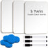 3 Packs Dry Erase White Board, Mini Portable Double Sided White Boards for School Supplies with 3 Markers and 3 Erasers 7''x 9.8''...