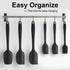 Silicone Spatula Set, 6 Piece Rubber Spatula Heat Resistant and Stainless Steel Core Spatulas for Cooking Utensils Large and Small Baking Kitchen ...