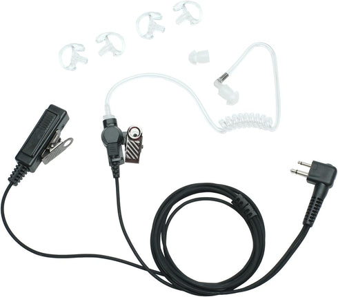 Sarcia Earpiece Headset MIC PTT 2 Pin for Motorola CP200 CP200D CP185 Rdm2070d Mag One Bpr40 walkie Talkie 2 Way Radio with Acoustic Tube...