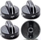 4Pcs 8273103 Gas Range Burner Knob Black Replacement Part Fit for Whirlpool Range Stove, Replaces AP6012363, 8273107, 8273111, ER8273103, Not Univ...