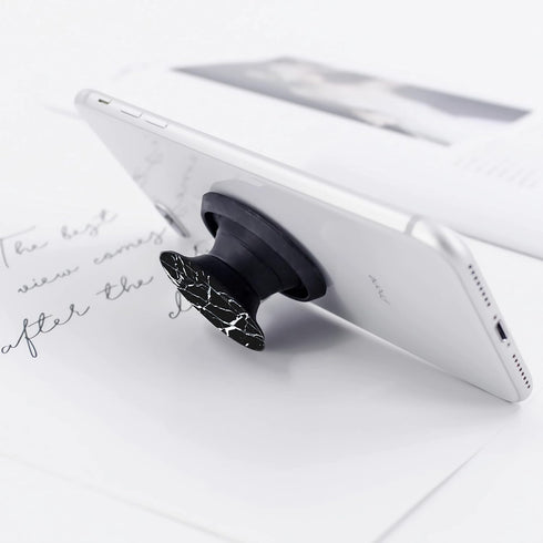Multi-Functional Grip Mobile Phone Stands and Finger Holder (3 Pack) - Black Panda Marble Rose Flower...