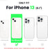 ORNARTO Compatible with iPhone 13 Case 6.1, Slim Liquid Silicone 3 Layers Full Covered Soft Gel Rubber Case Cover 6.1 inch-Clover Green...
