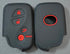 Silicone Rubber Key Fob Cover Compatible with 2005-2017 Lexus CT200h ES350 GS300 GS350 GS430 GS450h GS460 is F IS250 IS350 LS460 LS600h LX570 RX35...