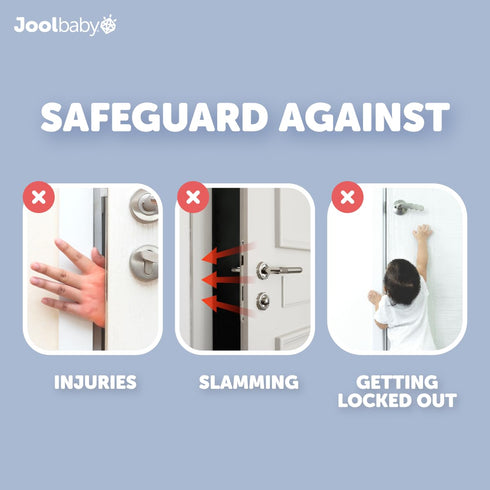 Door Pinch Guards (6 Pack) Baby Proof Doors Extra Soft Foam, Sleek Design, Child Safety, Baby Safety Finger Protectors - Jool Baby...