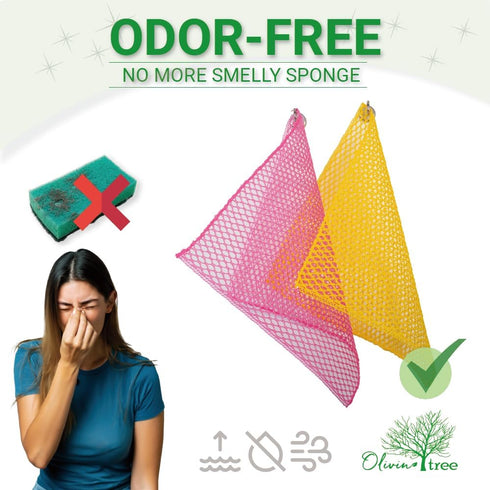 5PCS Innovative Dish Washing Net Cloths,Scourer,Quick Dry, Mesh net for Washing Dish, Dish wash net, Dish Sponge, Dish Scrubber 11" by 11"...
