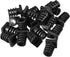 uxcell 20Pcs 6mm Inner Dia PVC Square Strain Relief Cord Boot Protector Sleeve Power Tool Hose Black...