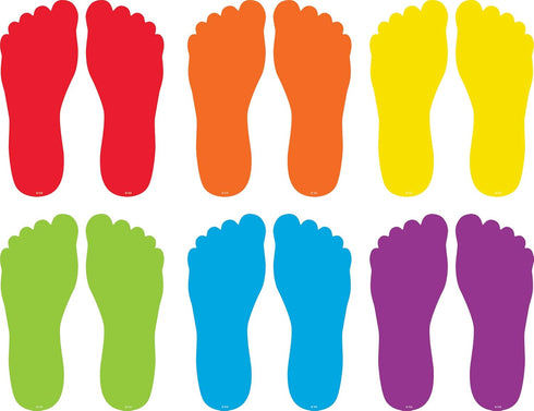 Spot On Floor Markers: Footprints - 7" (TCR77536)...