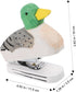 MAGICLULU Mini Desktop Stapler Funny Stationery Carved Wooden Stapler Paper Fasteners Stapler Paper Stapling Tool Ducks Animal Stapler Decorative ...