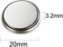 100Packs CR2032 Lithium Battery 3V cr2032 Coin Cell 230mAh Bulk...